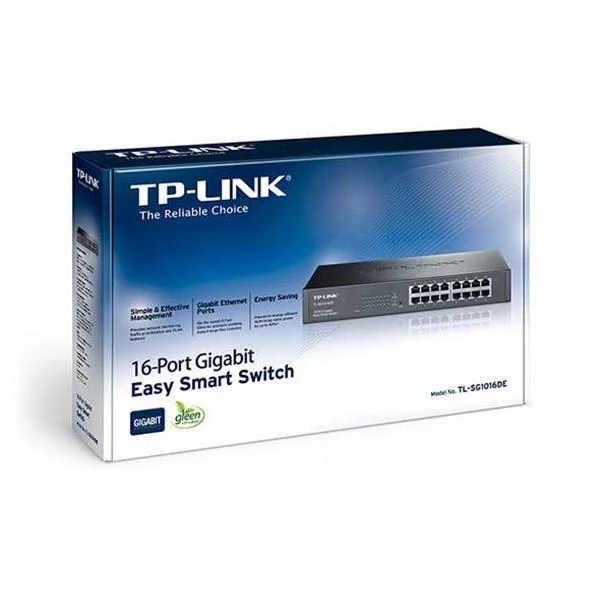 TP LINK SG1016DE 16-PORT GIGABIT EASY SMART SWITCH